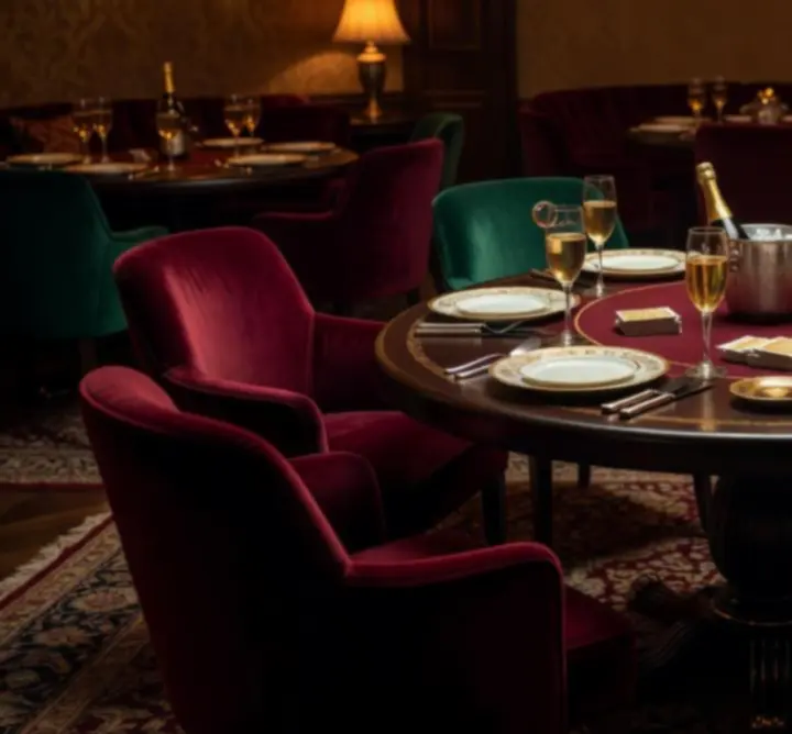Elegáns, privát VIP pókerszalon és fine dining tér